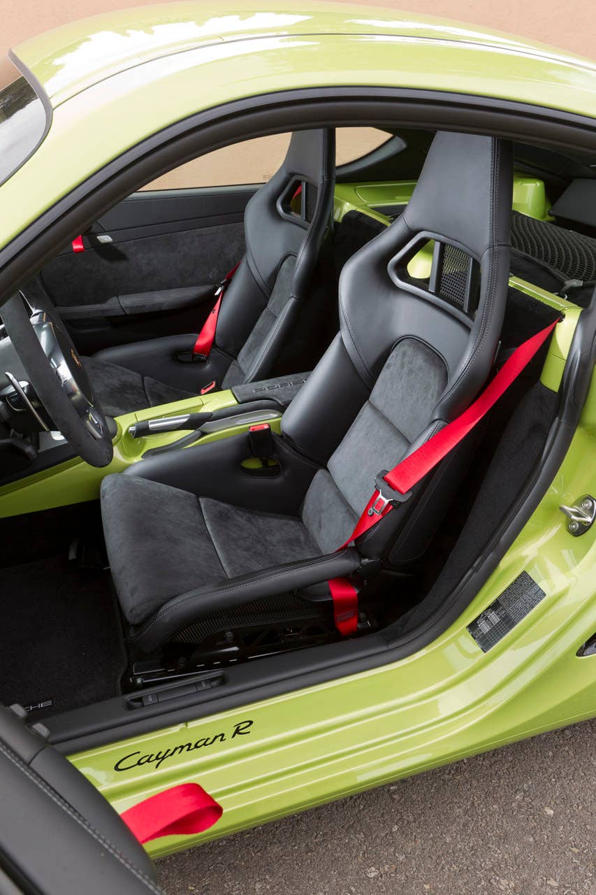 2011 Porsche Cayman R seats