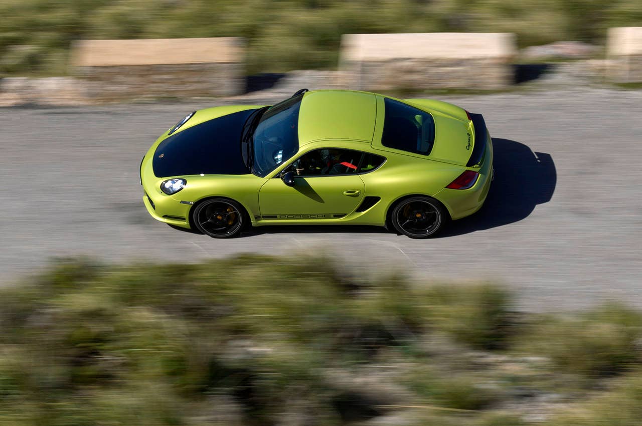 2011 Porsche Cayman R driving