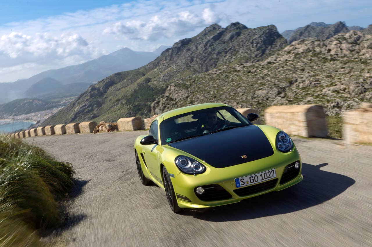 2011 Porsche Cayman R driving