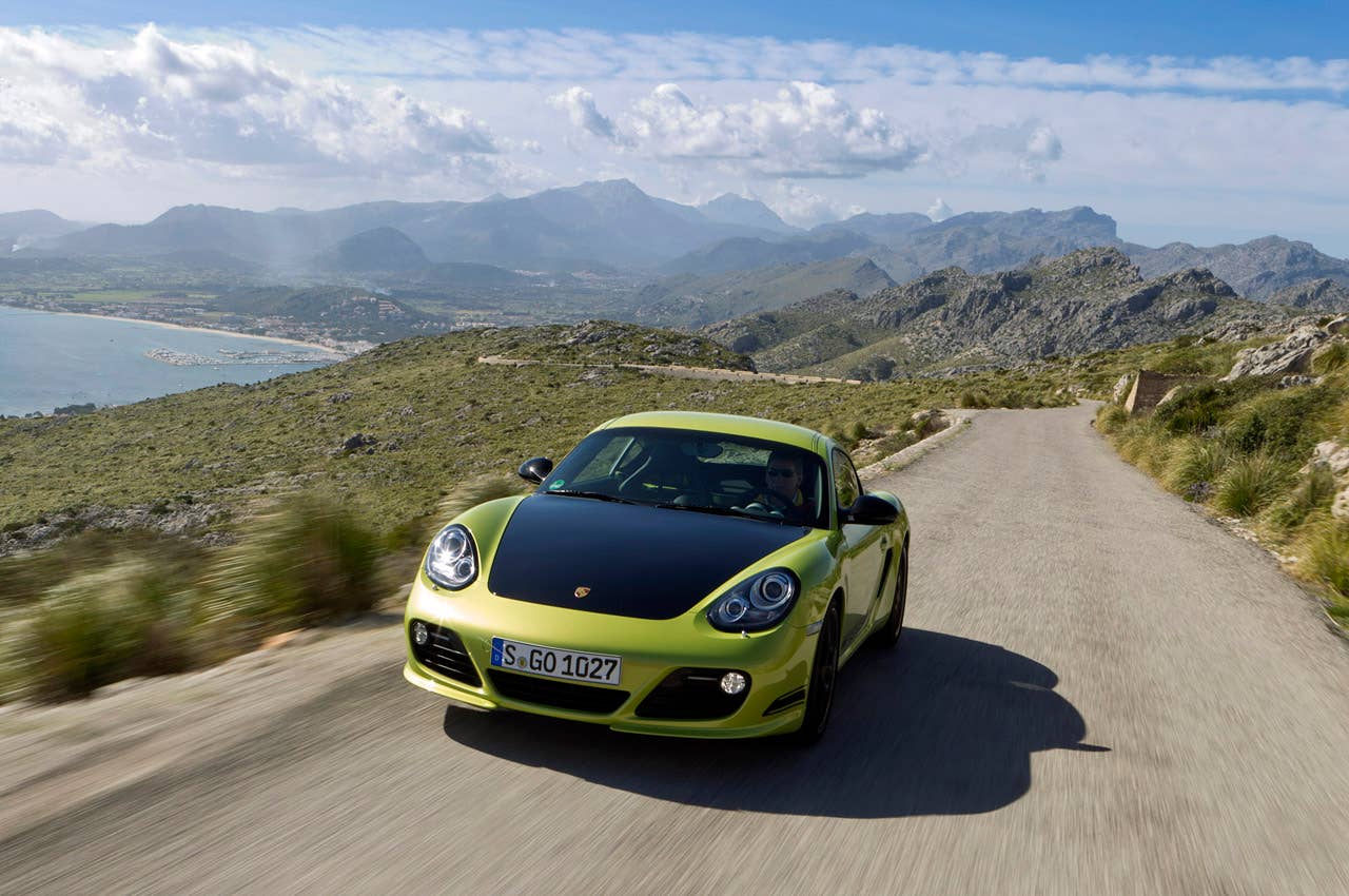 2011 Porsche Cayman R driving