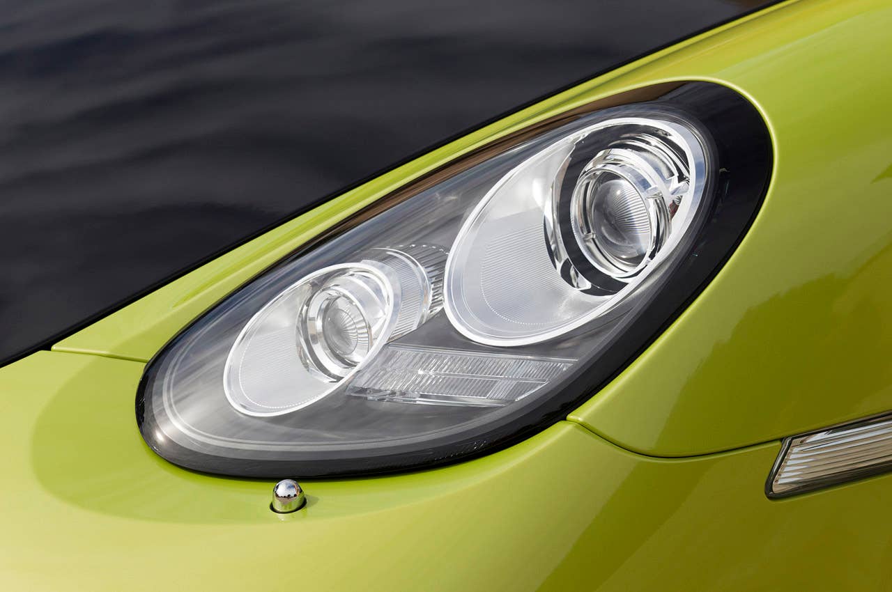 2011 Porsche Cayman R headlight