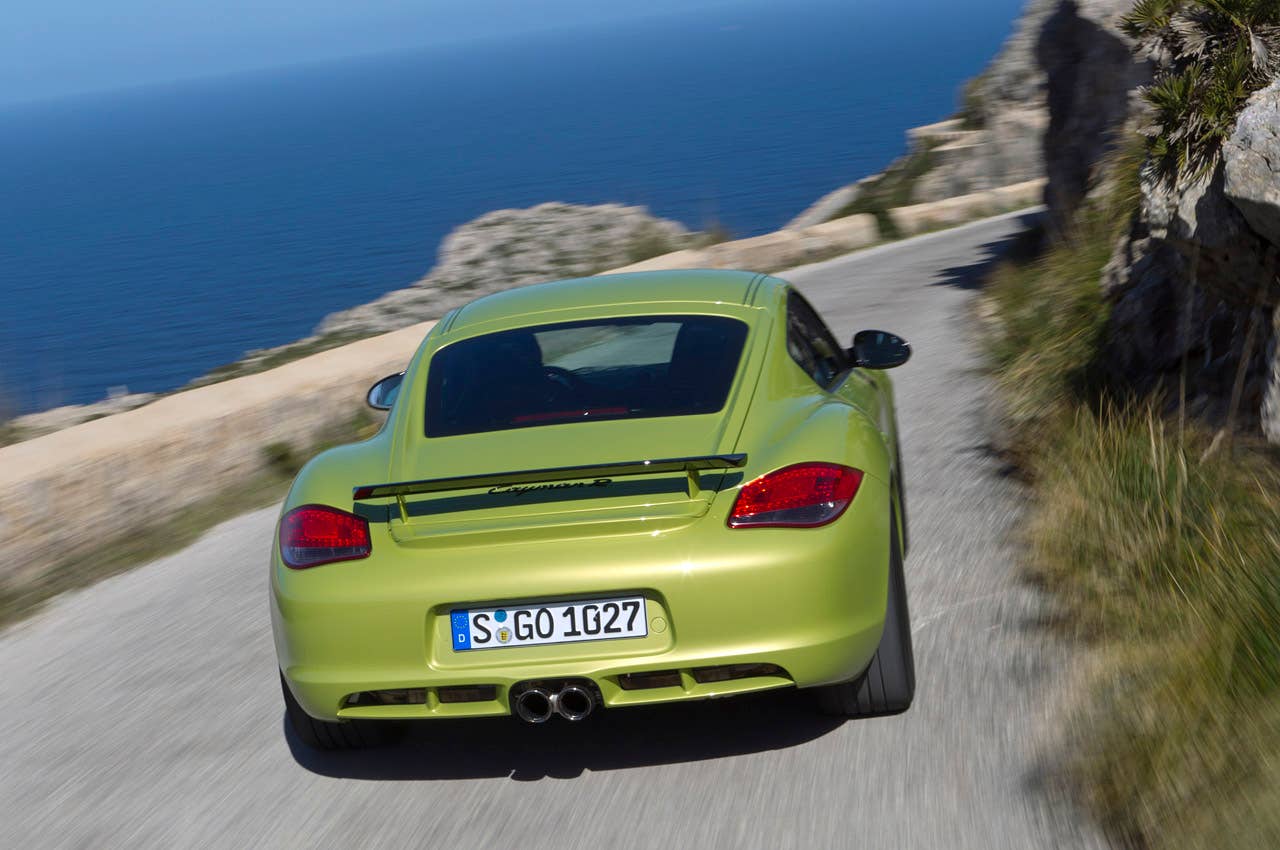 2011 Porsche Cayman R driving