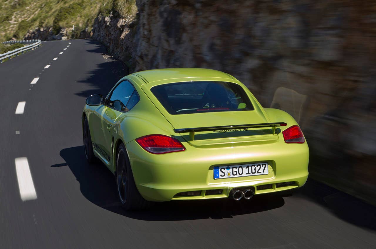 2011 Porsche Cayman R driving