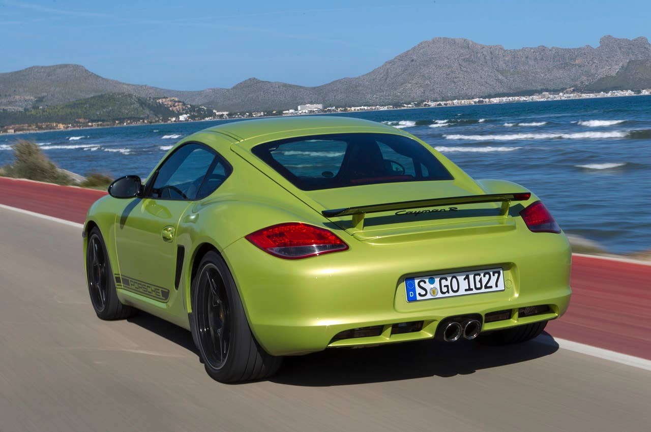 2011 Porsche Cayman R driving