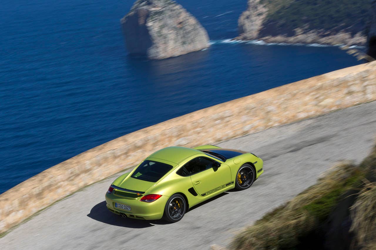 2011 Porsche Cayman R driving