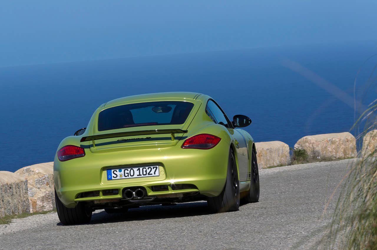 2011 Porsche Cayman R driving
