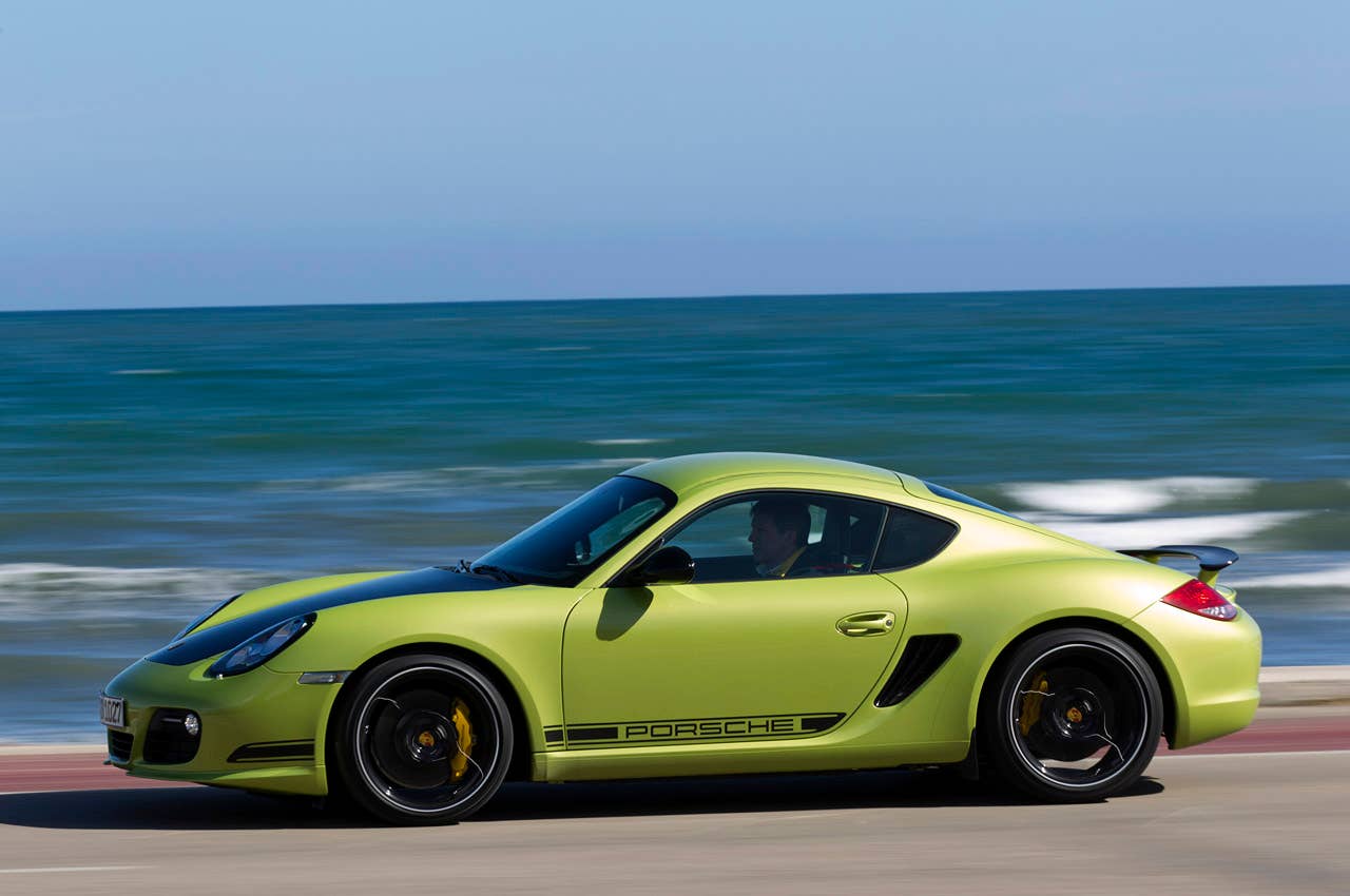 2011 Porsche Cayman R driving