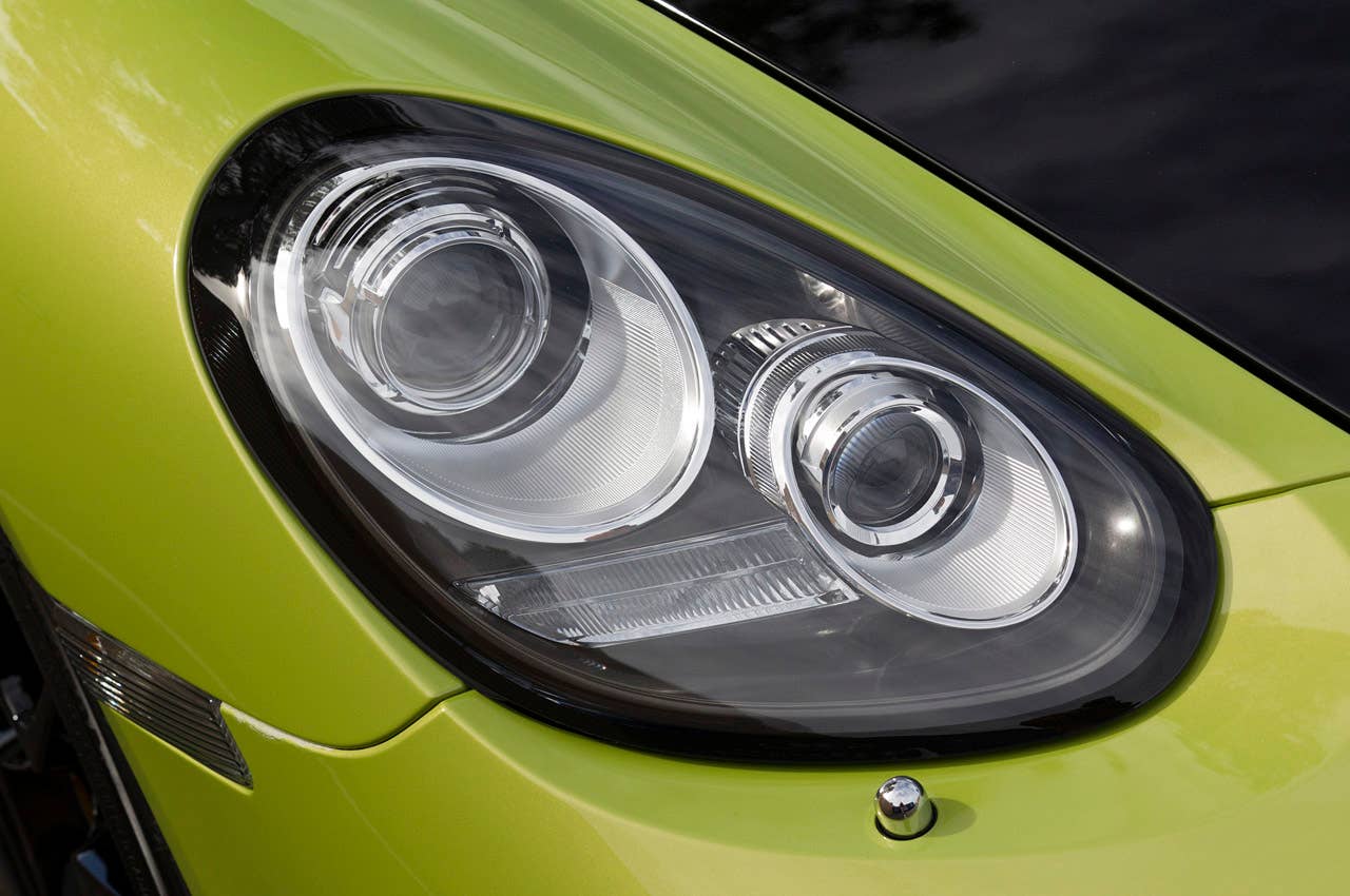 2011 Porsche Cayman R headlight