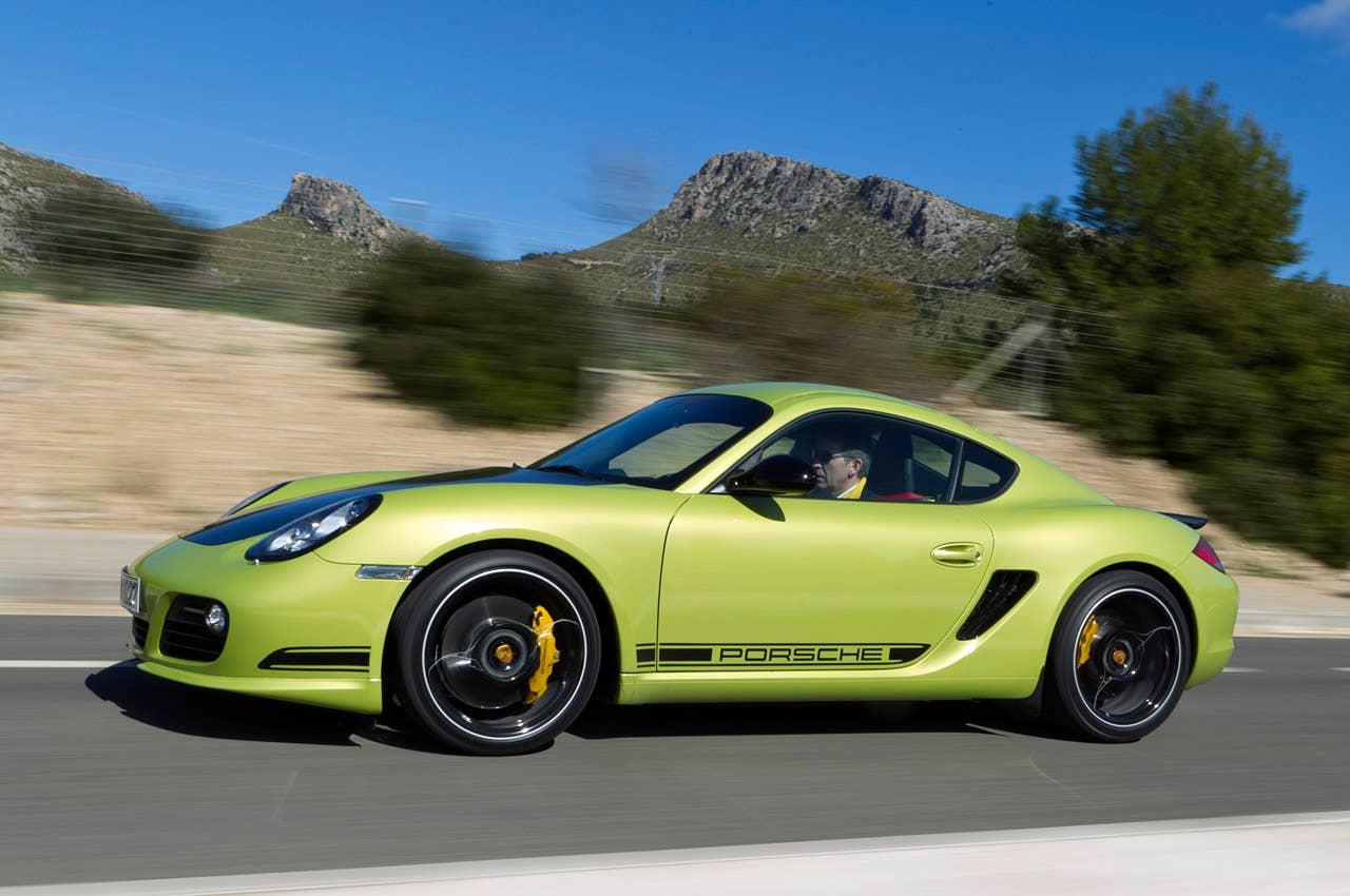 2011 Porsche Cayman R driving