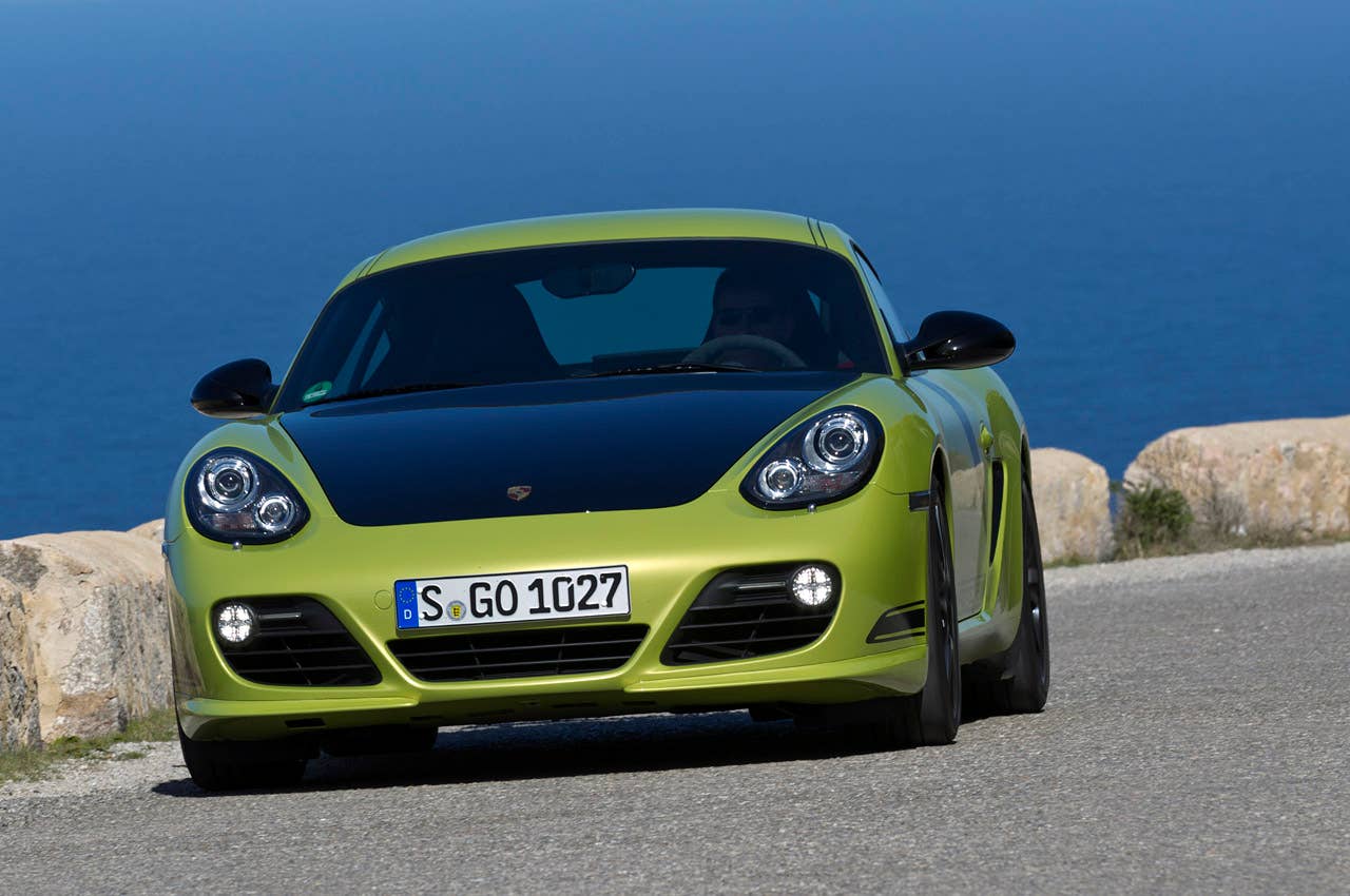 2011 Porsche Cayman R driving