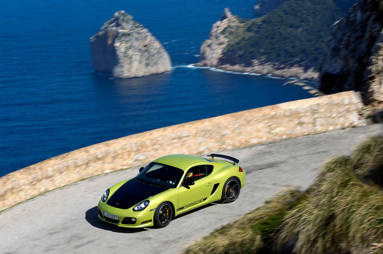 2011 Porsche Cayman R driving