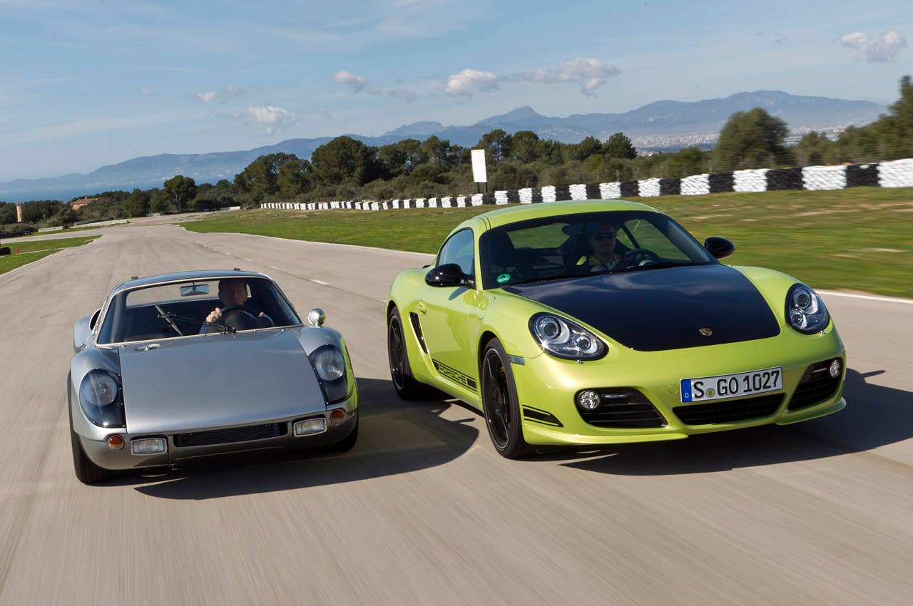 2011 Porsche Cayman R and Porsche 904
