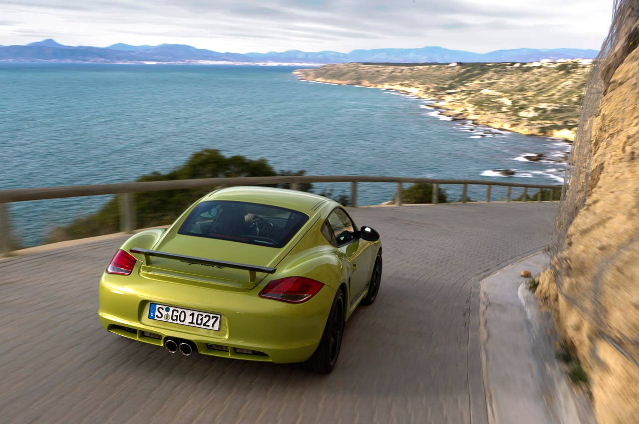 2011 Porsche Cayman R driving