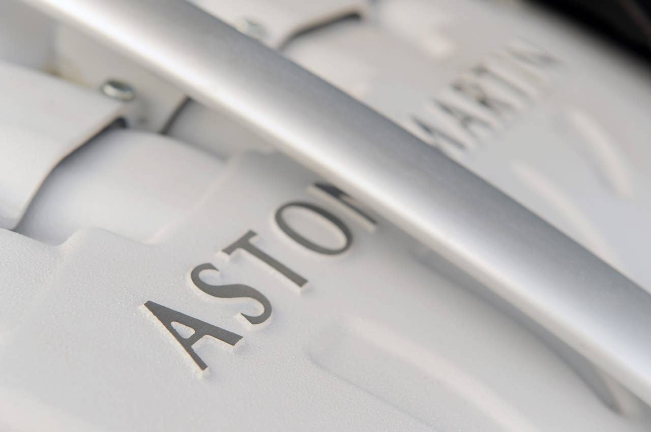 2011 Aston Martin V12 Vantage engine detail