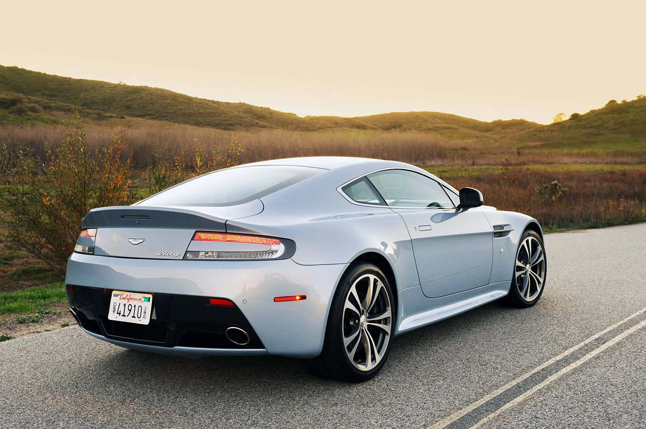 2011 Aston Martin V12 Vantage rear 3/4 view