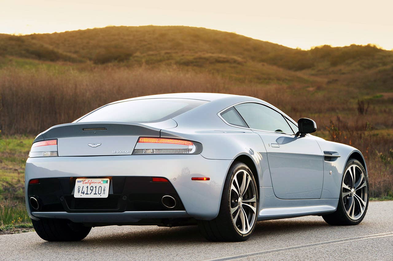 2011 Aston Martin V12 Vantage rear 3/4 view