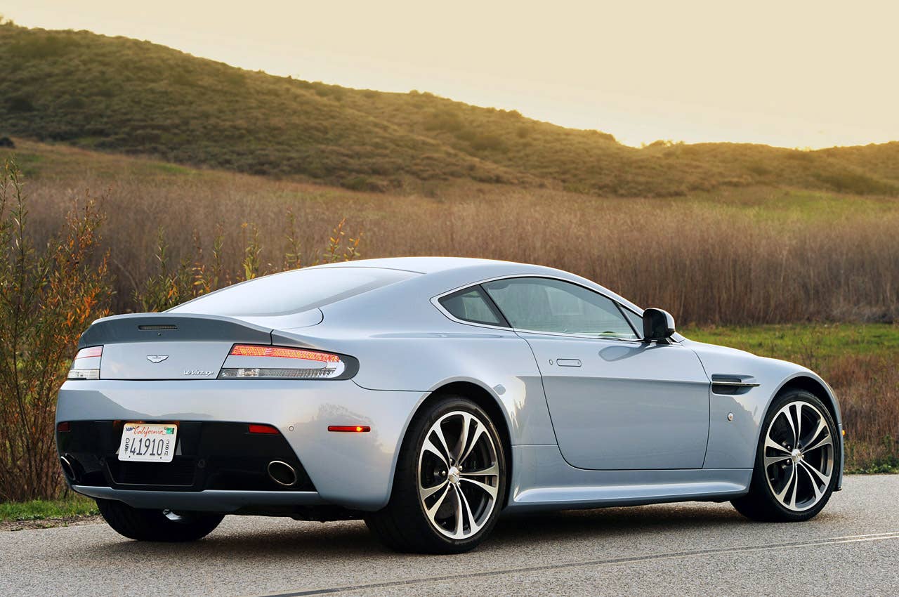 2011 Aston Martin V12 Vantage rear 3/4 view