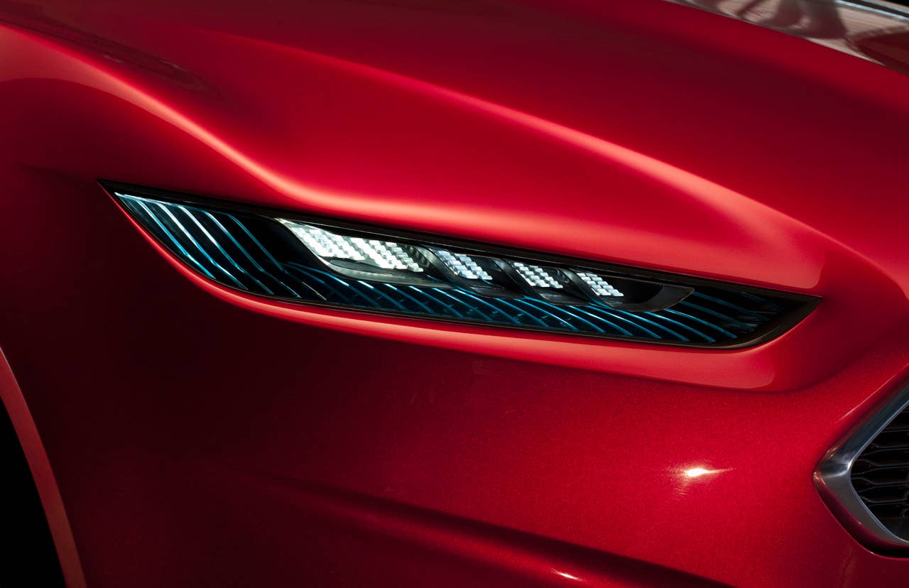 Ford Evos Concept headlight detail