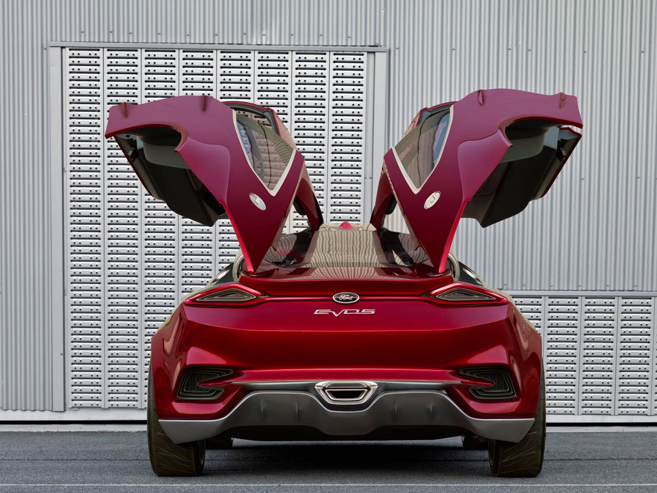 Ford Evos Concept rear with doors open