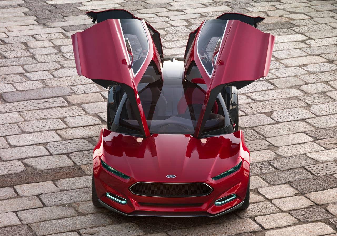Ford Evos Concept front with doors open