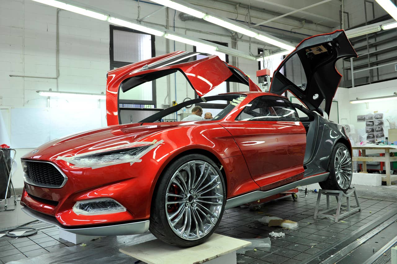 Ford Evos Concept in the design studio