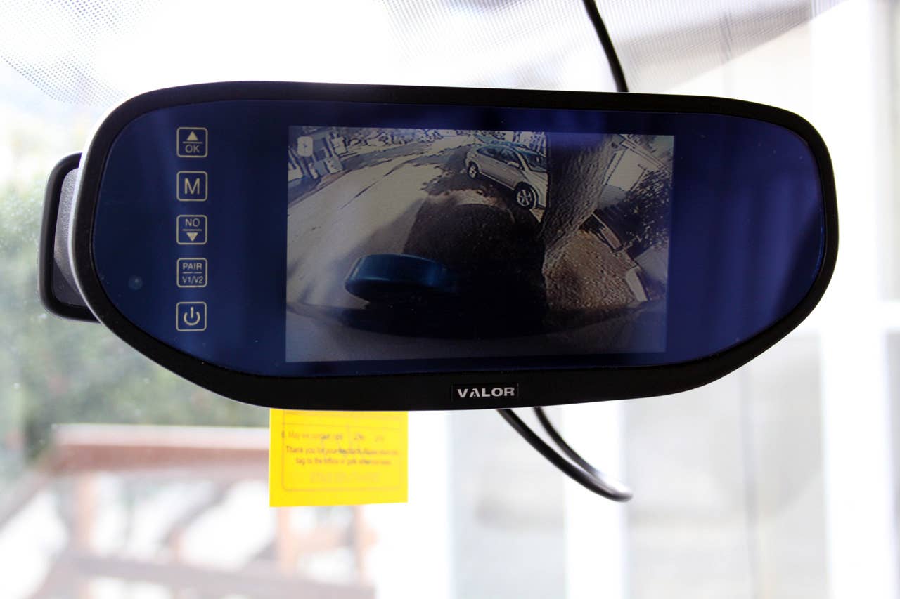 2011 Airstream Avenue rear view camera display