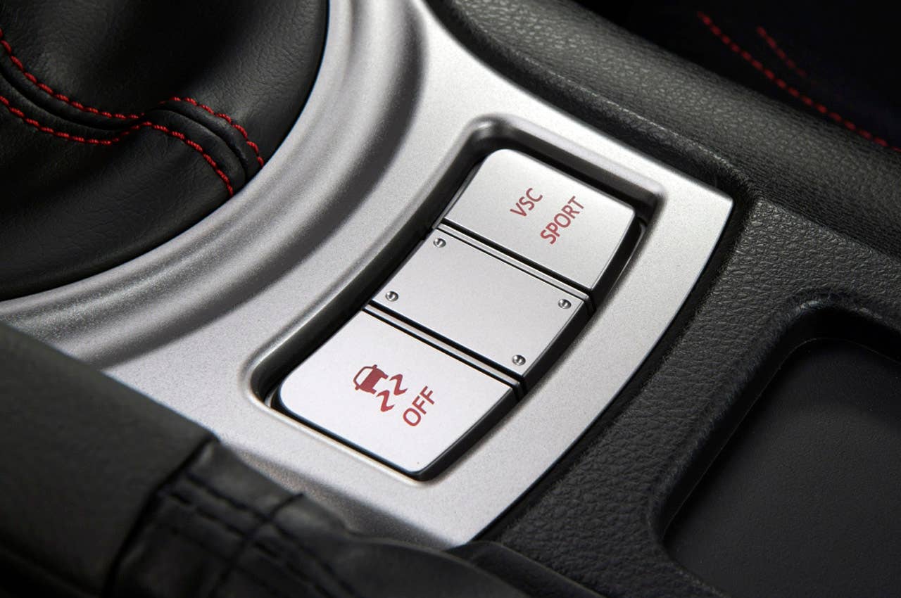 2013 Scion FR-S traction control button