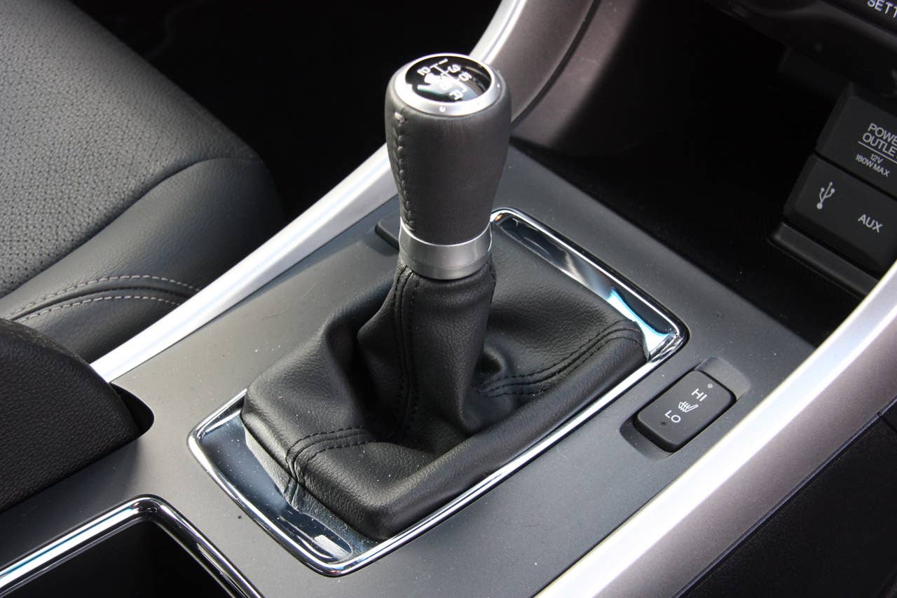 2013 Honda Accord Coupe six-speed manual shifter