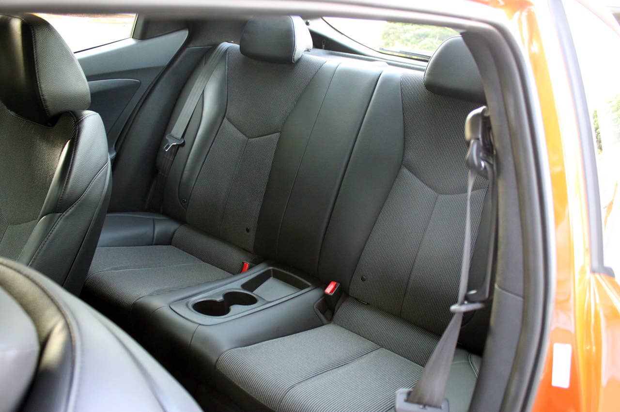 2012 Hyundai Veloster rear seats