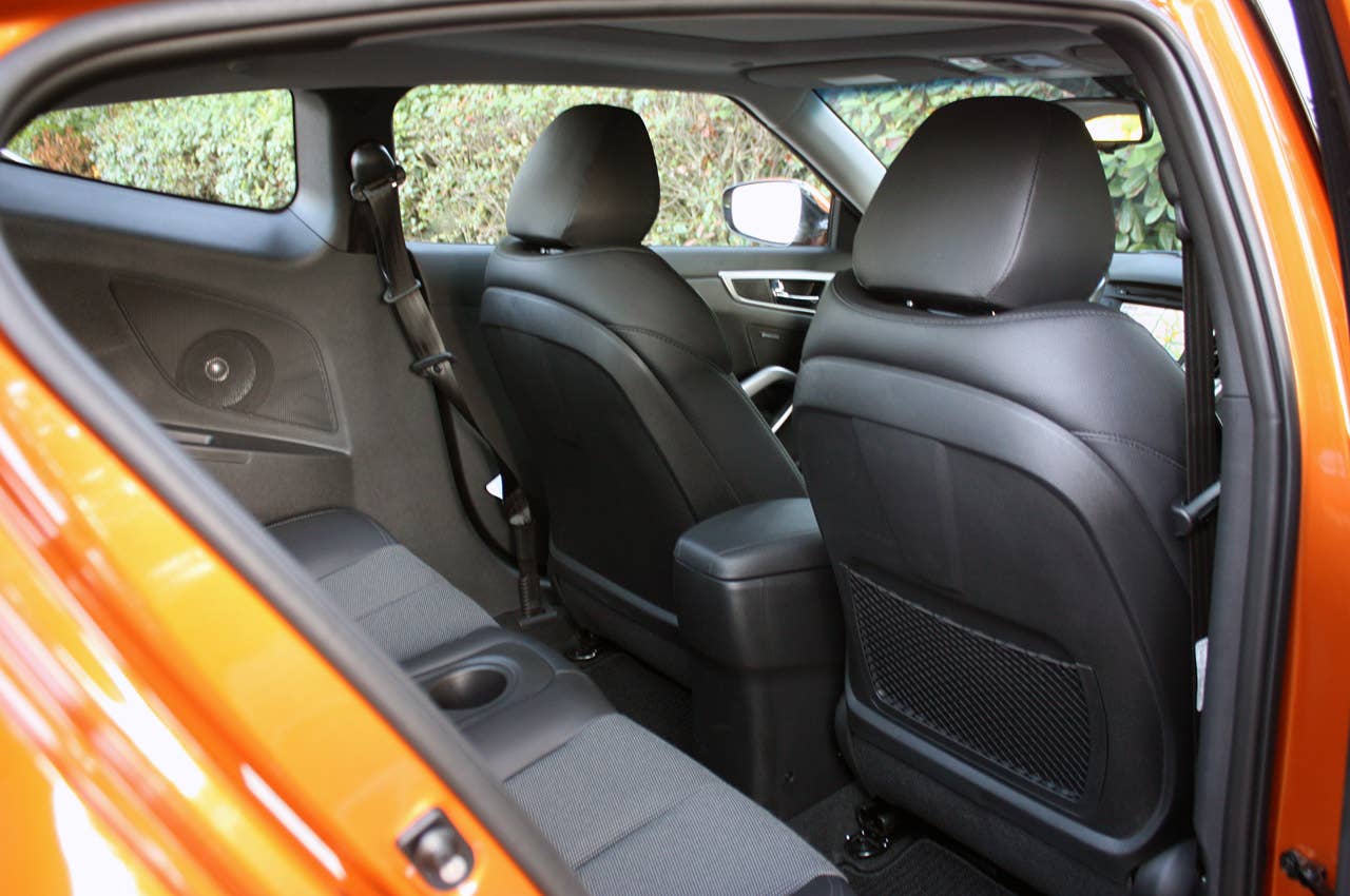 2012 Hyundai Veloster rear seats