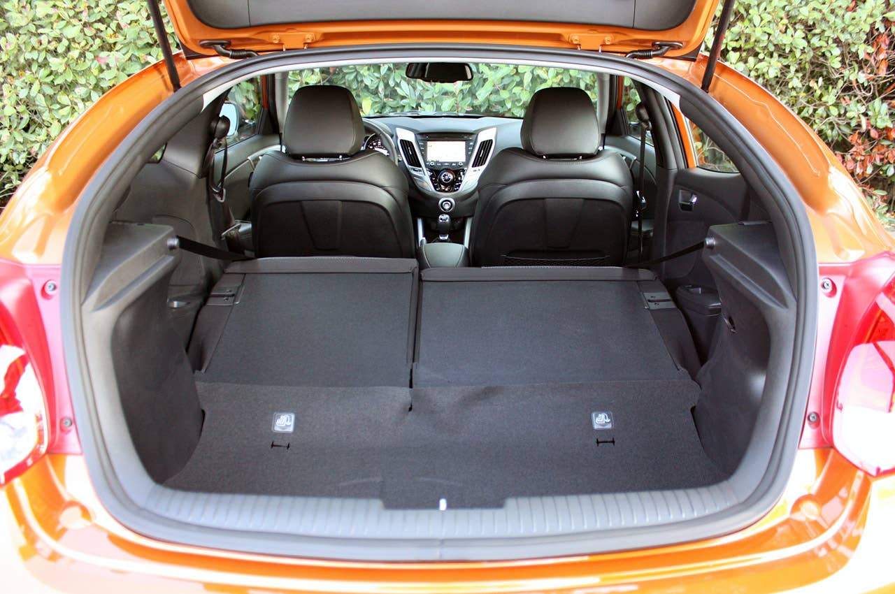 2012 Hyundai Veloster rear cargo area