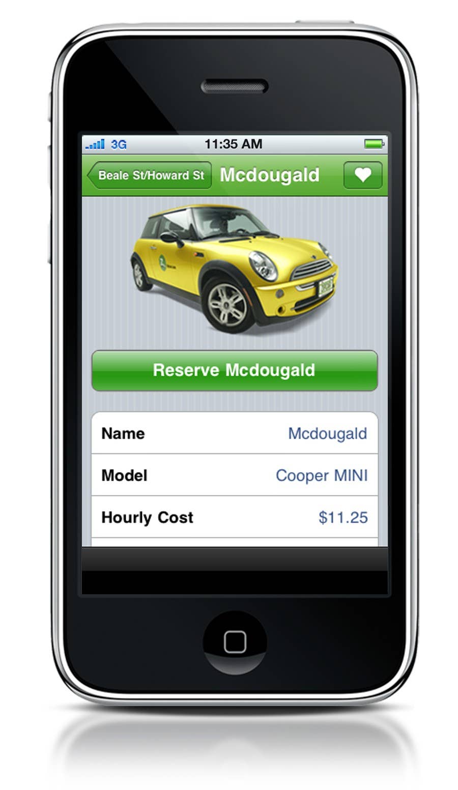 Zipcar app