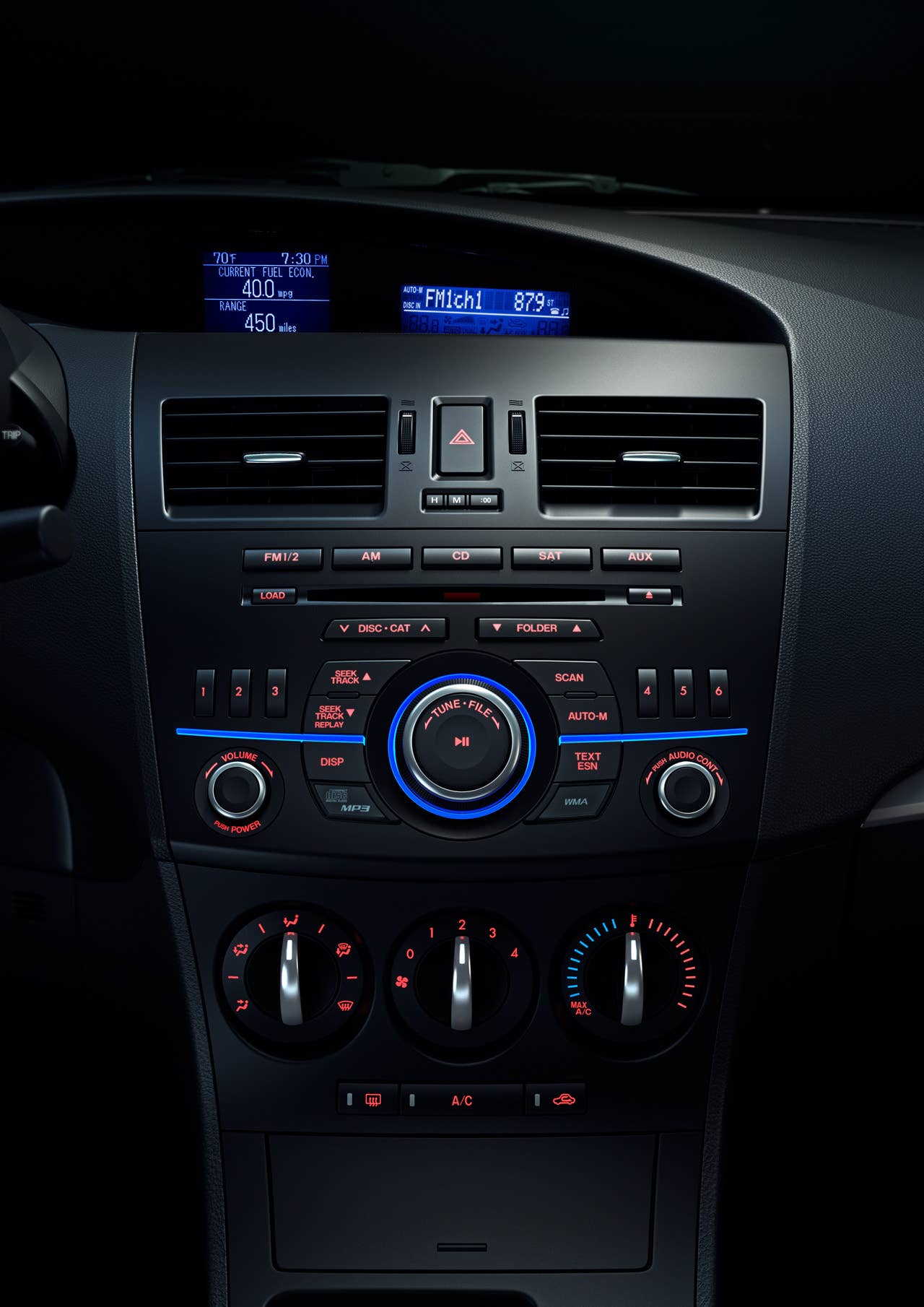 2012 Mazda3 SKYACTIV interior