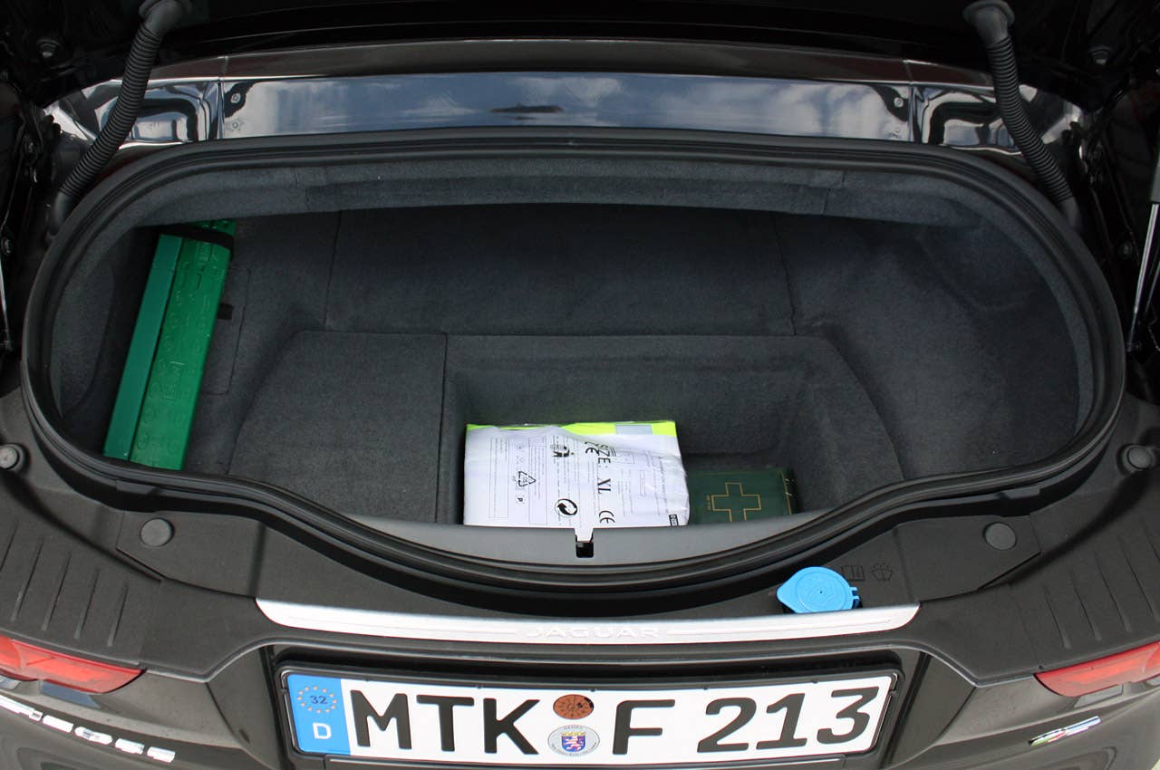 2014 Jaguar F-Type trunk