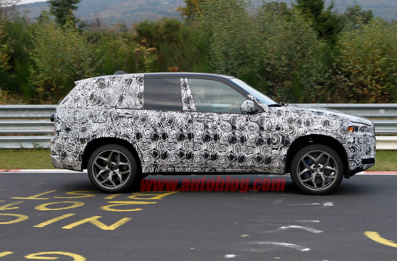 BMW X5 M spy shots side