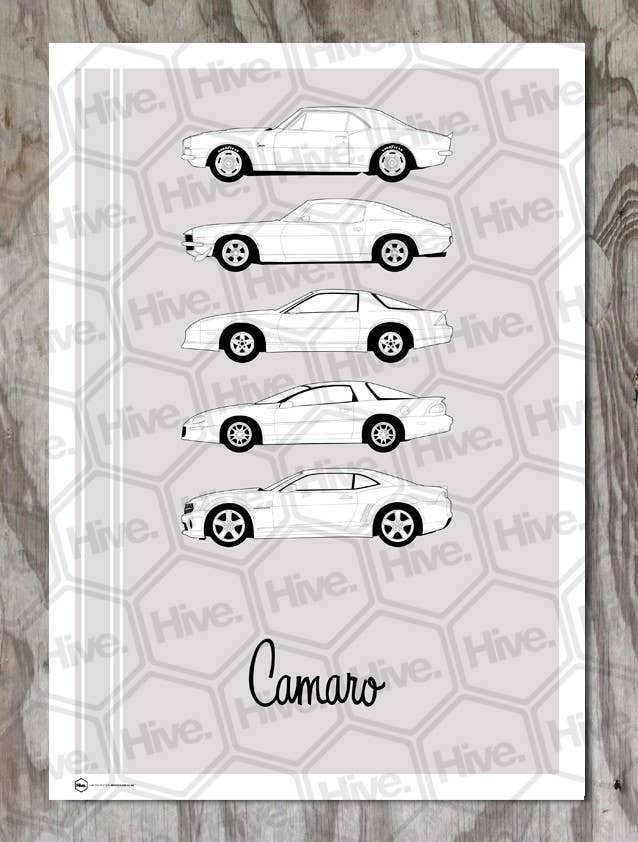Hive illustrations: Chevrolet Camaro  All images used with permission from Joel Fletcher.
