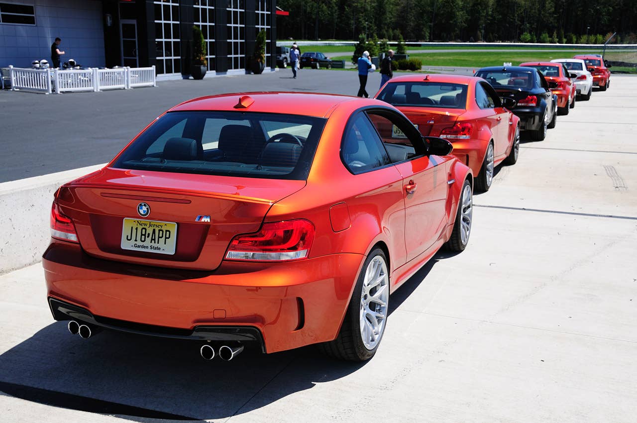 2011 BMW 1 Series M Coupe rear 3/4 view