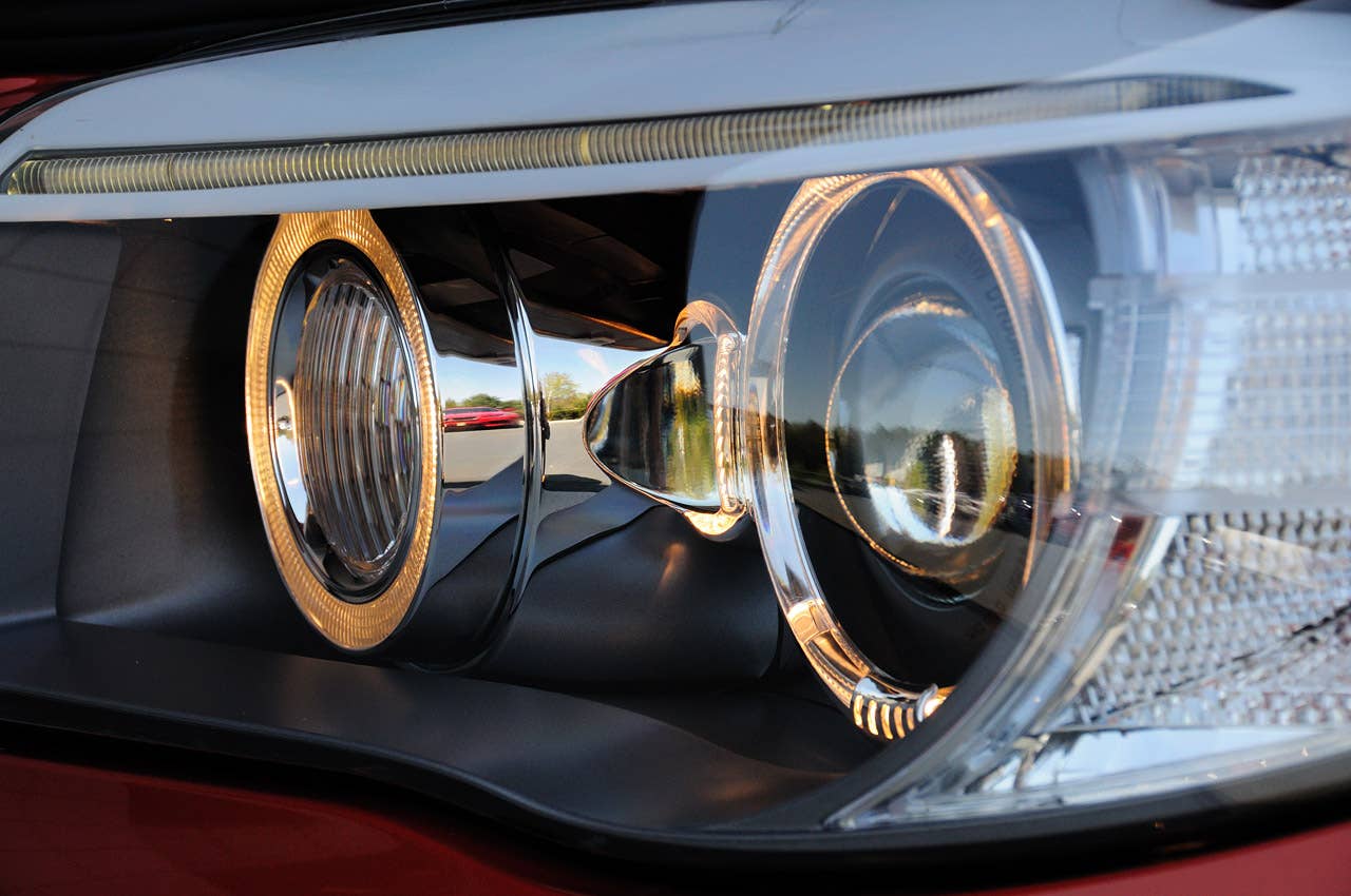 2011 BMW 1 Series M Coupe headlight