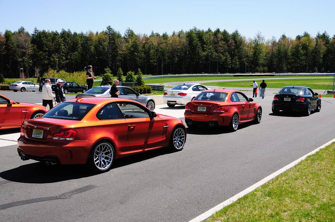2011 BMW 1 Series M Coupe rear 3/4 view