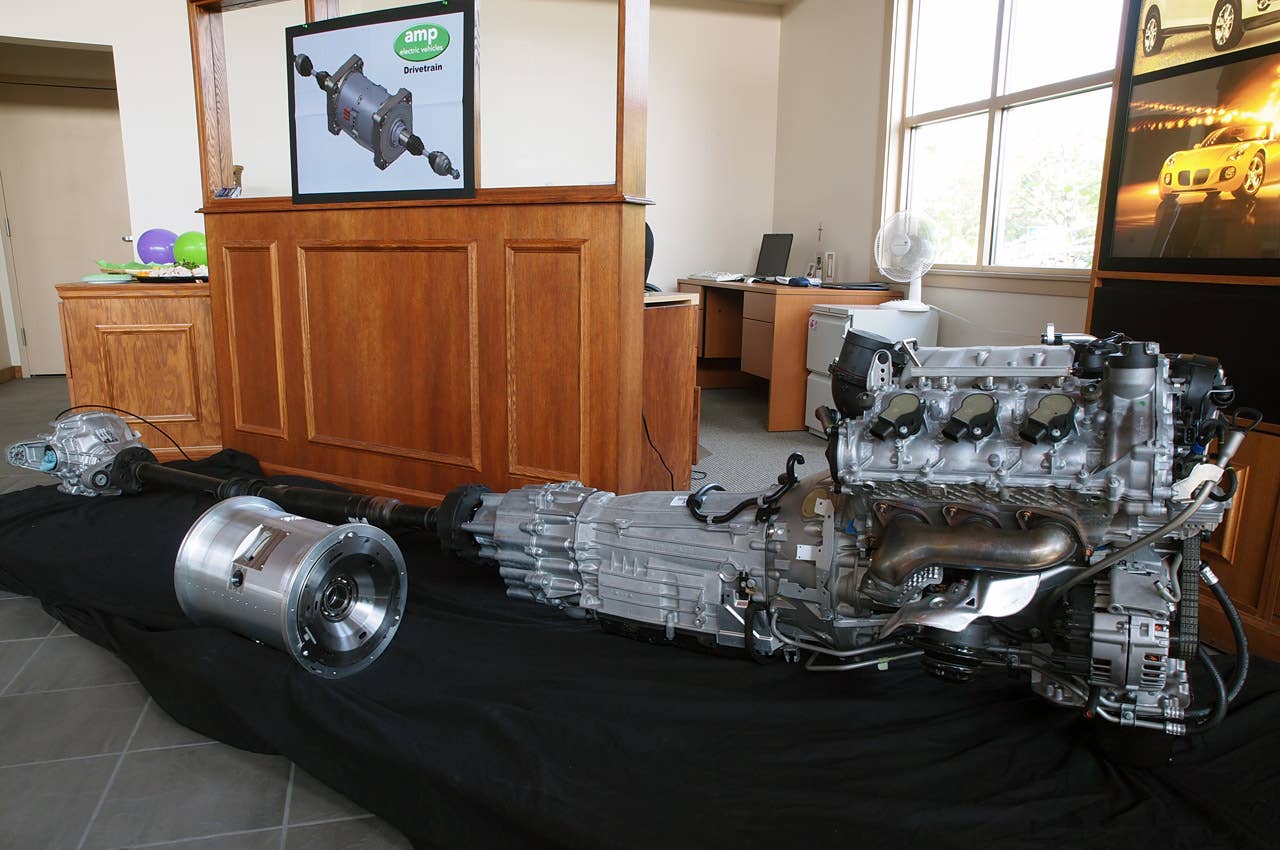 Amp Electric Mercedes-Benz ML350 drivetrain