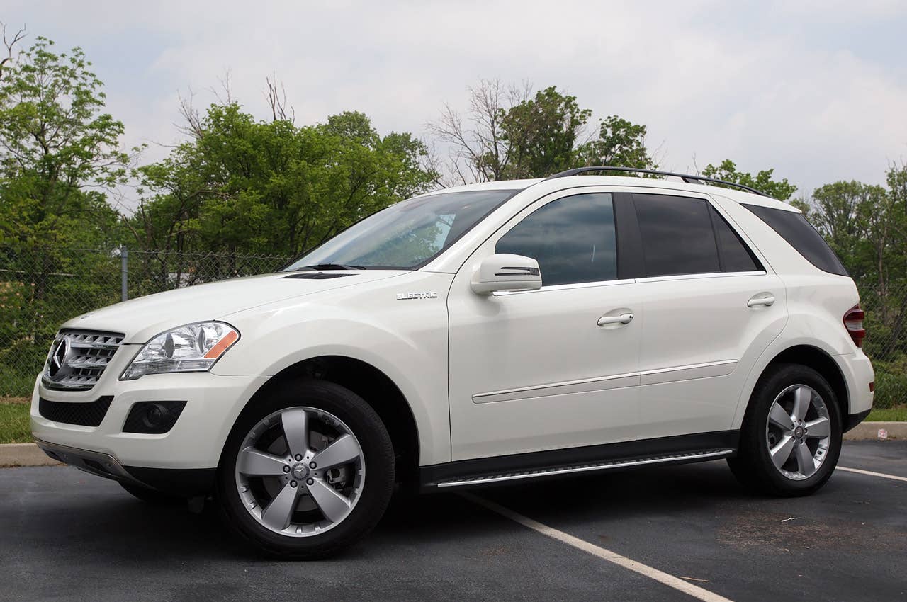 Amp Electric Mercedes-Benz ML350 front 3/4 view