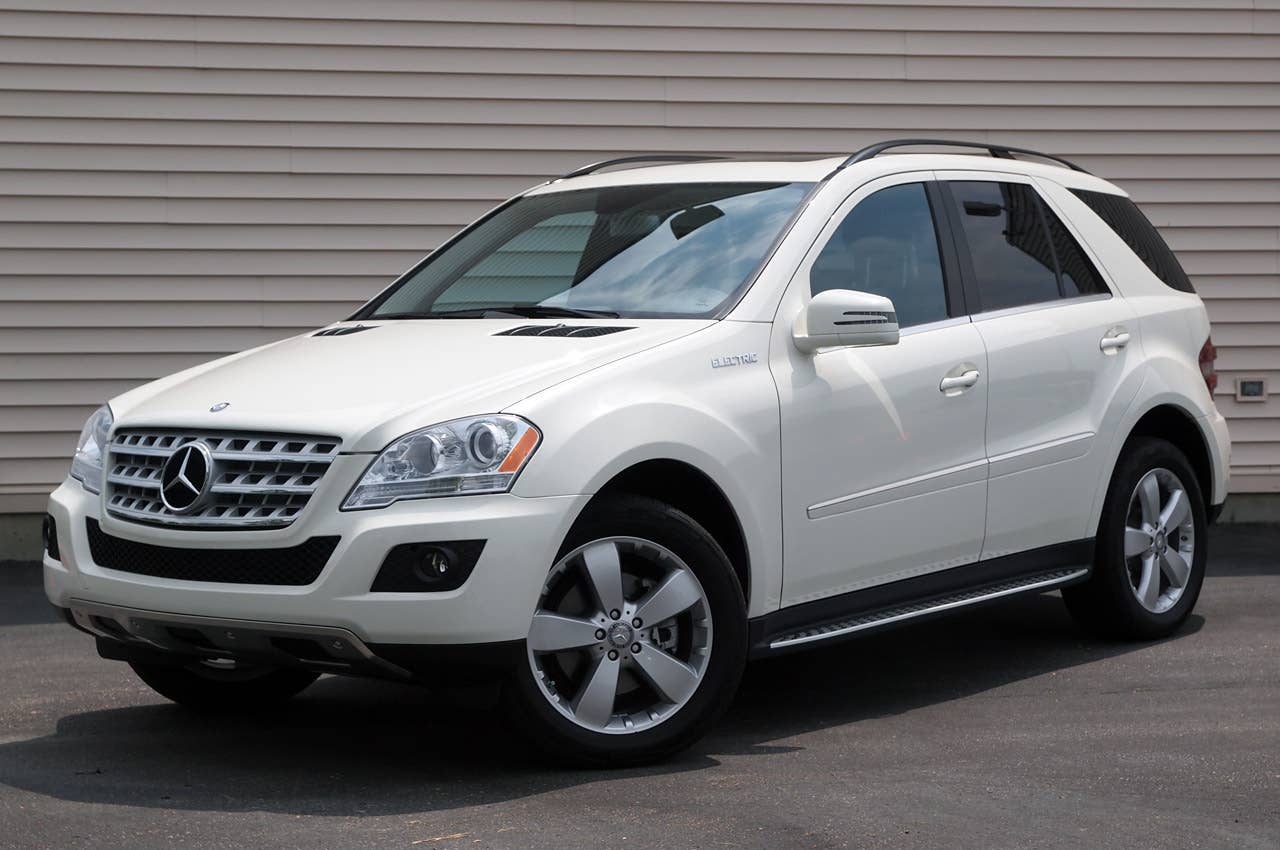 Amp Electric Mercedes-Benz ML350 front 3/4 view
