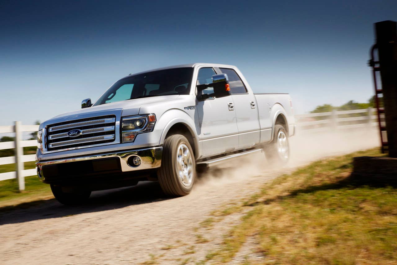 2013 Ford F-150 Lariat: This series now features standard SYNC(R) with MyFord Touch(R) voice-activated driver controls in addition to a powerful yet fuel efficient 5.0-liter V8. (6/2/2012)