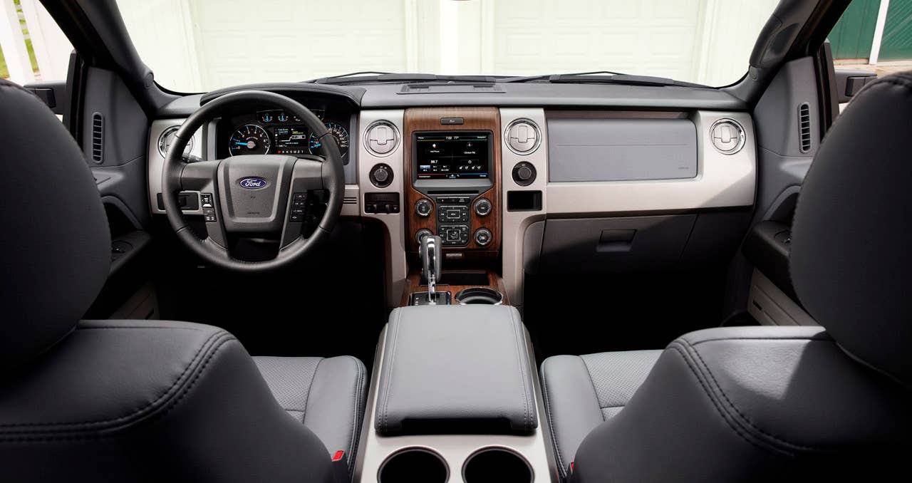 2013 Ford F-150 Lariat: This series now features standard SYNC(R) with MyFord Touch(R) voice-activated driver controls in addition to a powerful yet fuel efficient 5.0-liter V8. (6/2/2012)