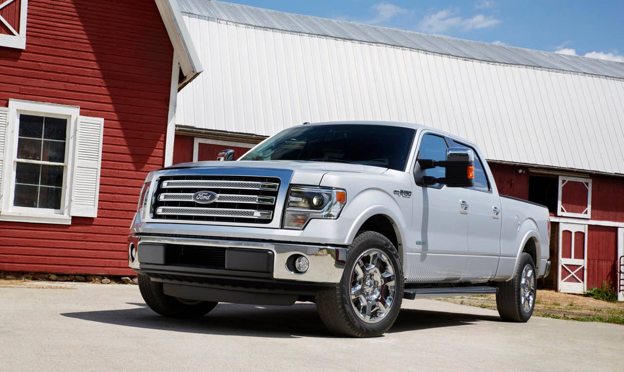 2013 Ford F-150 Lariat: This series now features standard SYNC(R) with MyFord Touch(R) voice-activated driver controls in addition to a powerful yet fuel efficient 5.0-liter V8. (6/2/2012)