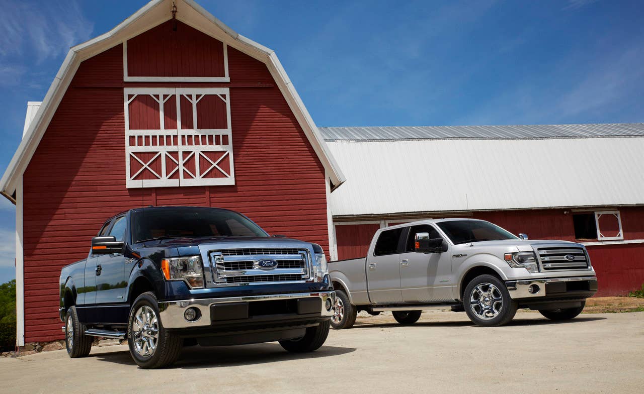 2013 Ford F-150: Fuel efficiency, high-technology, and Built Ford Tough capability. (6/2/2012)
