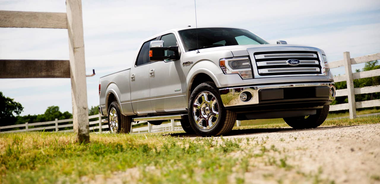 2013 Ford F-150 Lariat: This series now features standard SYNC(R) with MyFord Touch(R) voice-activated driver controls in addition to a powerful yet fuel efficient 5.0-liter V8. (6/2/2012)
