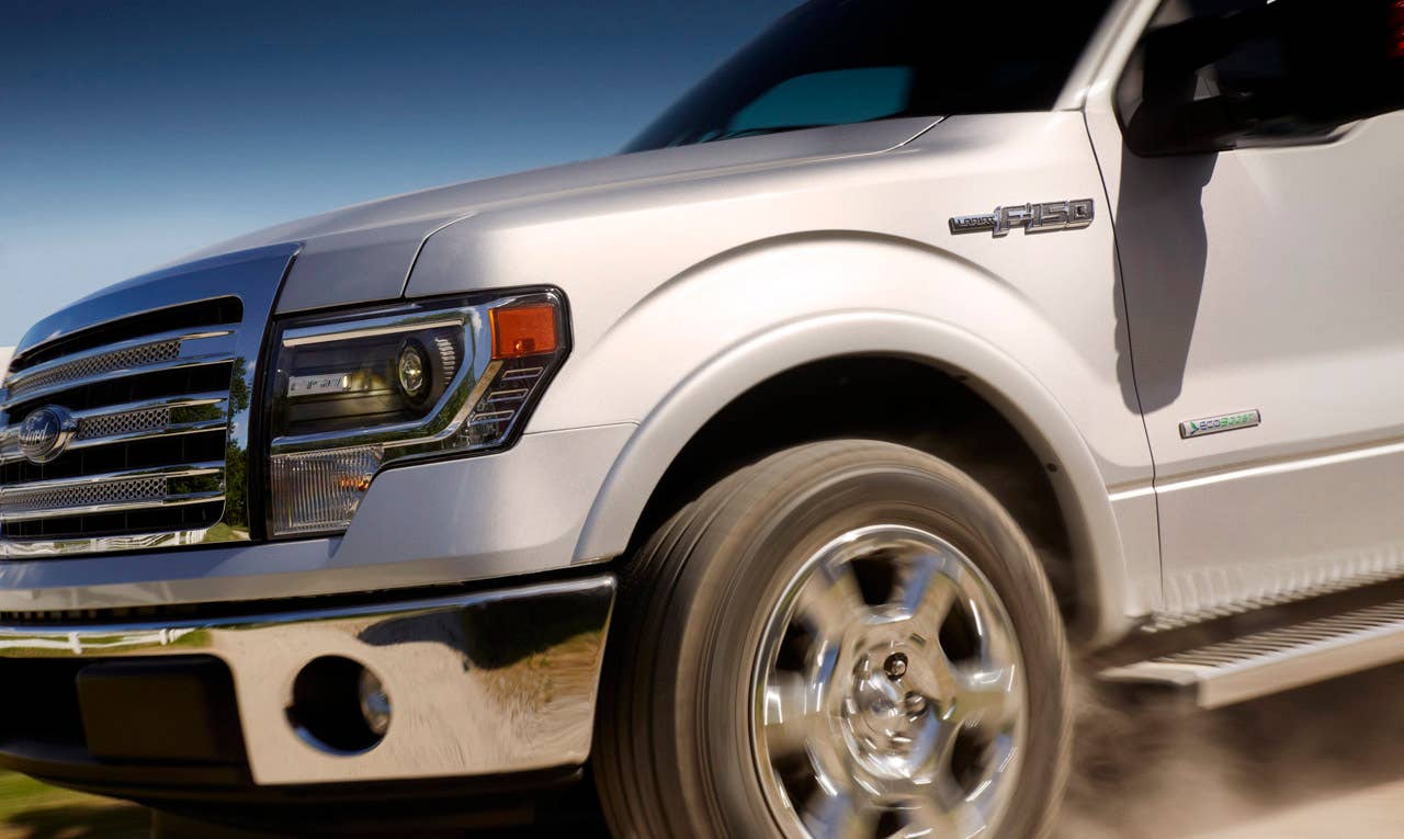 2013 Ford F-150 Lariat: This series now features standard SYNC(R) with MyFord Touch(R) voice-activated driver controls in addition to a powerful yet fuel efficient 5.0-liter V8. (6/2/2012)