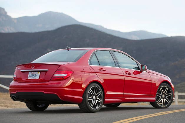 2013 Mercedes-Benz C250 Sport rear 3/4 view