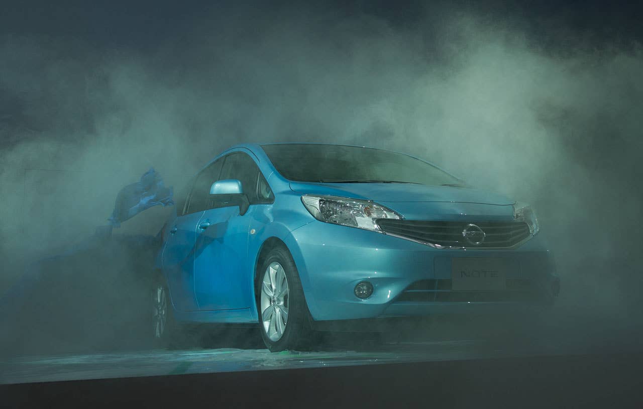 The New Nissan Note unveiled in Yokohama.